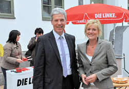 Helmut Holter und Simone Oldenburg Helmut Holter und Simone Oldenburg